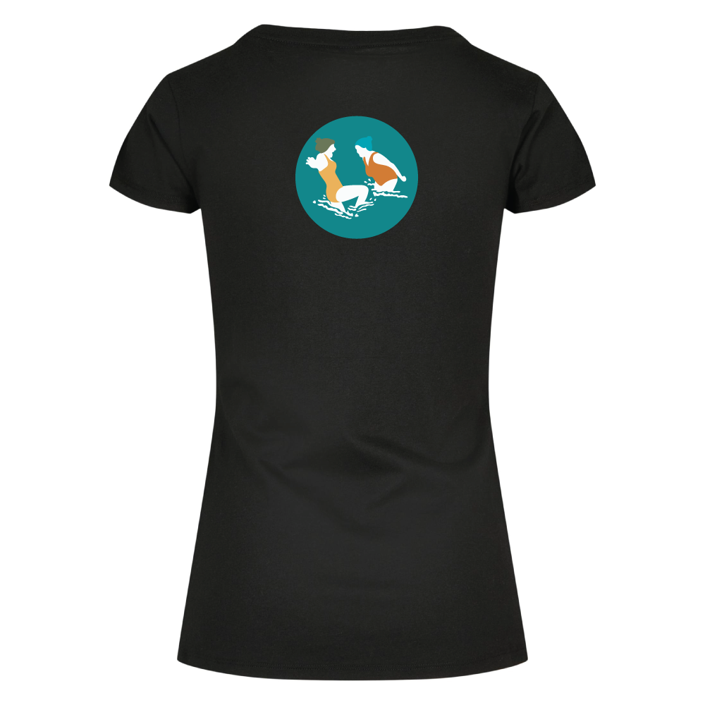 Maverick Mums Wild Swimmers T-Shirt | Front Logo & Back Design | Classic Fit Adventure Tee