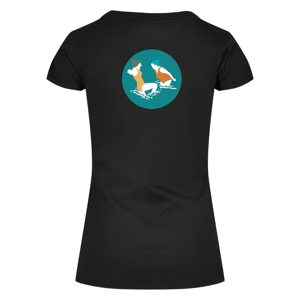 Maverick Mums Wild Swimmers T-Shirt | Front Logo & Back Design | Classic Fit Adventure Tee
