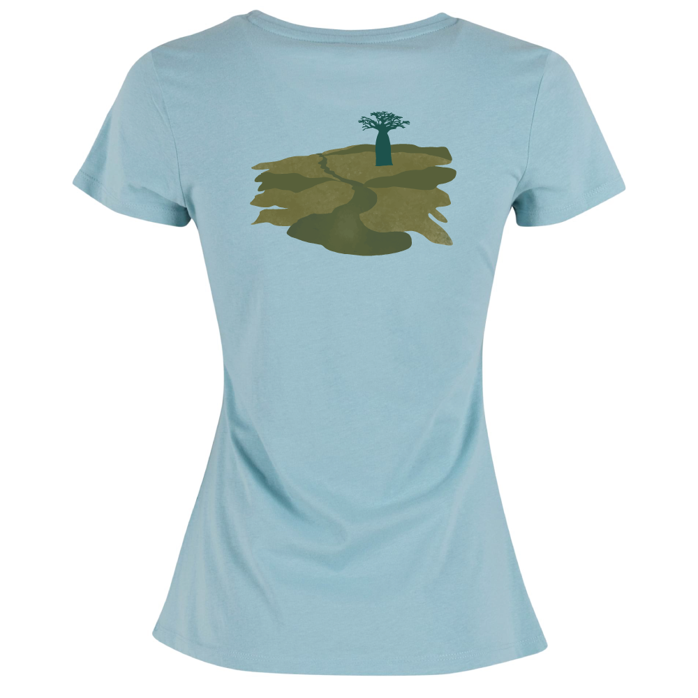 Maverick Mums Baobab Tree Landscape Classic Fit T-Shirt | Adventure Tee | Front & Back Print