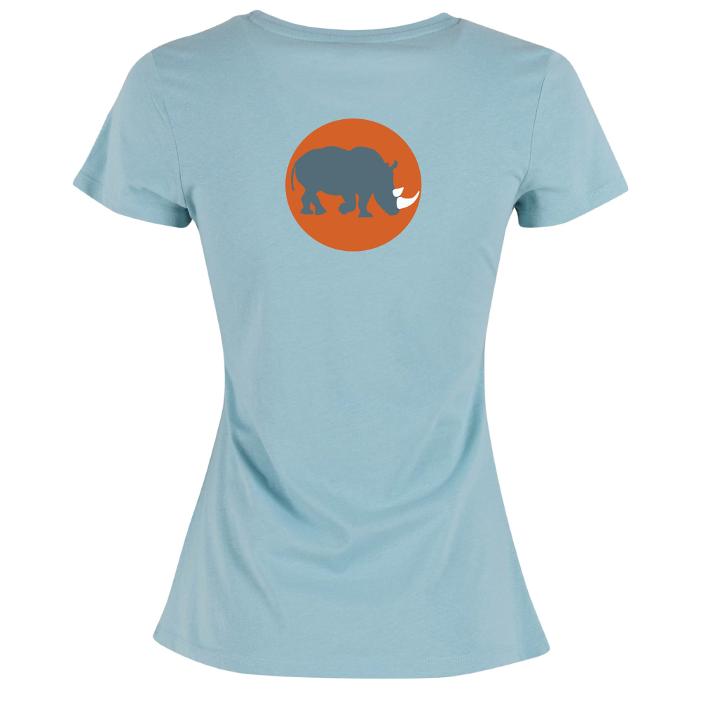 Maverick Mums Sunset Rhino Classic Fit T-Shirt | Adventure Tee | Front & Back Print
