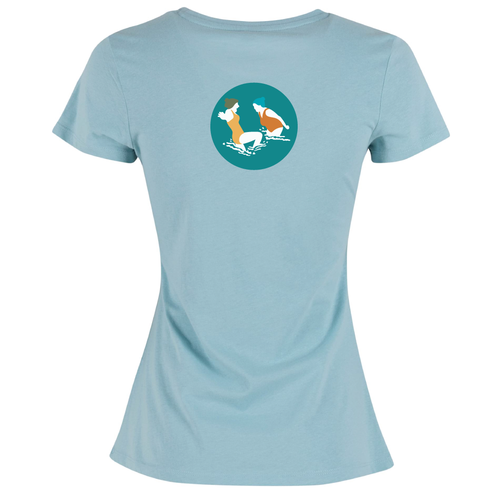 Maverick Mums Wild Swimmers T-Shirt | Front Logo & Back Design | Classic Fit Adventure Tee