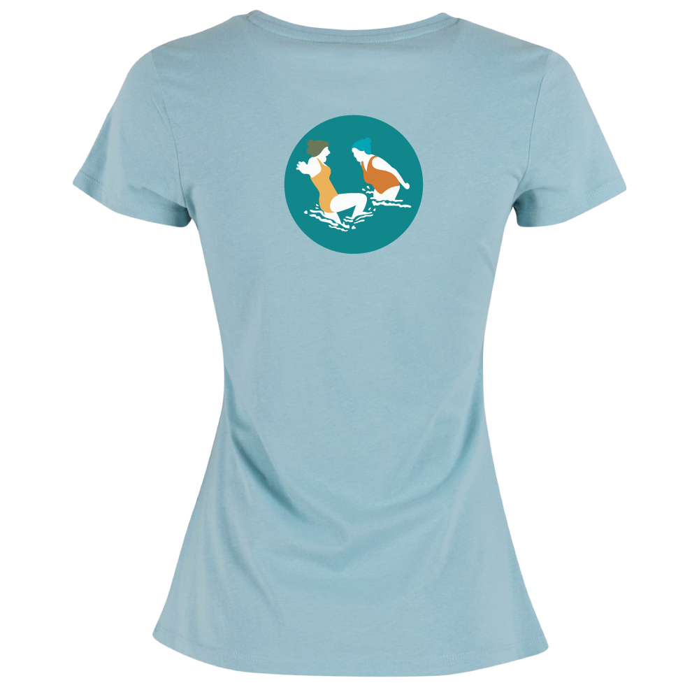 Maverick Mums Wild Swimmers T-Shirt | Front Logo & Back Design | Classic Fit Adventure Tee