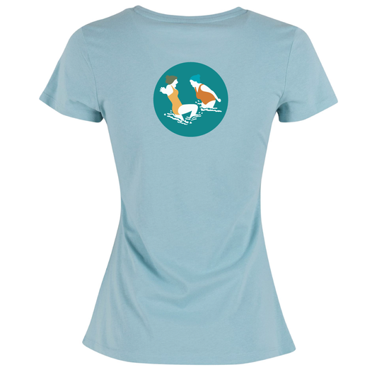 Maverick Mums Wild Swimmers T-Shirt | Front Logo & Back Design | Classic Fit Adventure Tee