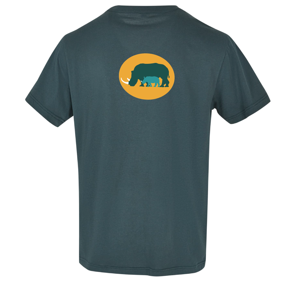 Maverick Mums Rhino & Calf Relaxed Fit T-Shirt | Unisex Adventure Tee | Front & Back Print