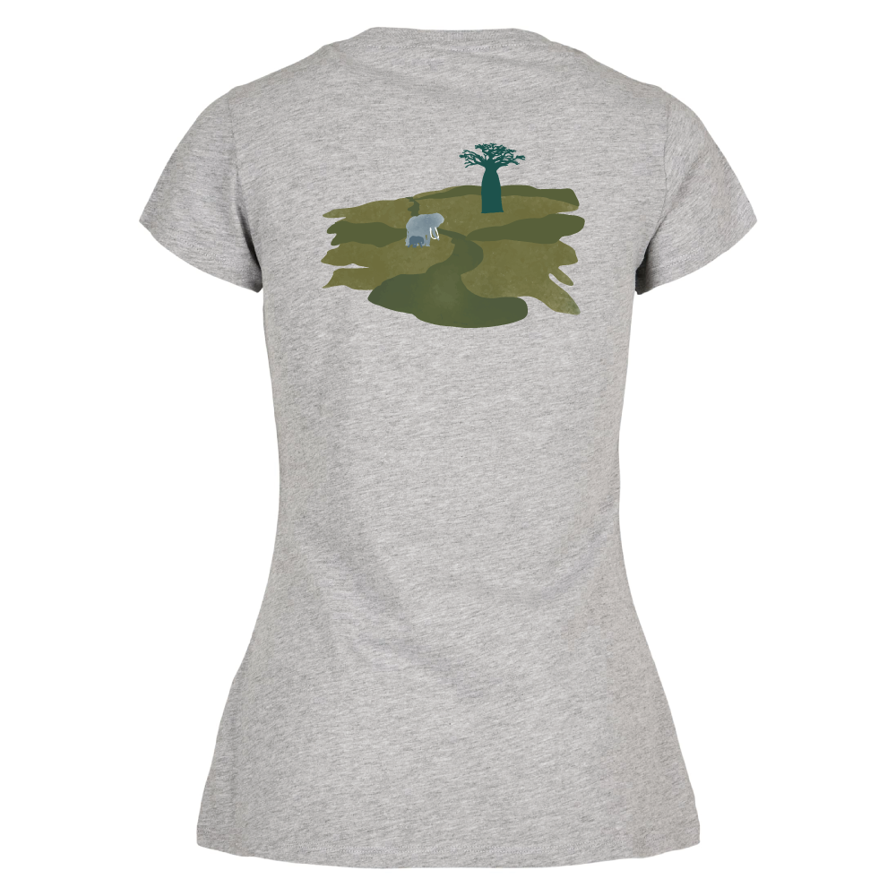 Maverick Mums Elephant Mother and Calf Classic Fit T-Shirt | Adventure Tee | Front & Back Print
