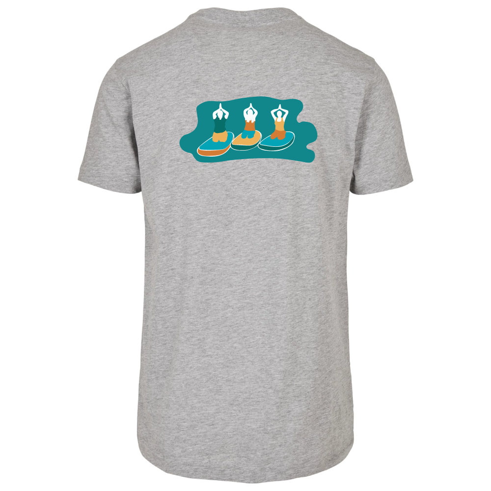 Maverick Mums Paddleboard Yoga Group Relaxed Fit T-Shirt | Unisex Adventure Tee | Front & Back Design