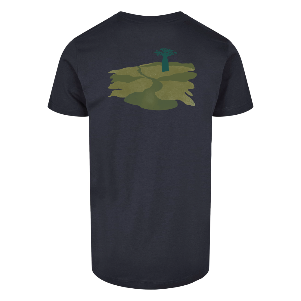Maverick Mums Baobab Tree Landscape Relaxed Fit T-Shirt | Unisex Adventure Tee | Front & Back Print