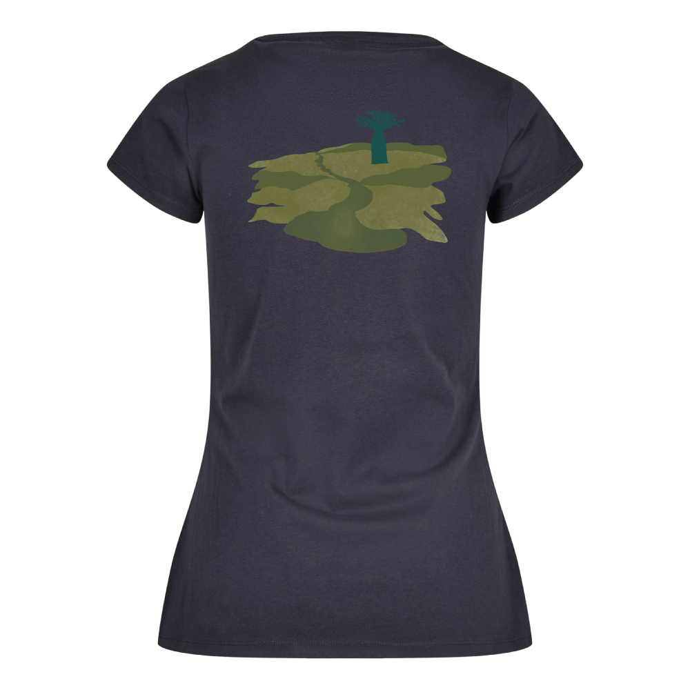 Maverick Mums Baobab Tree Landscape Classic Fit T-Shirt | Adventure Tee | Front & Back Print