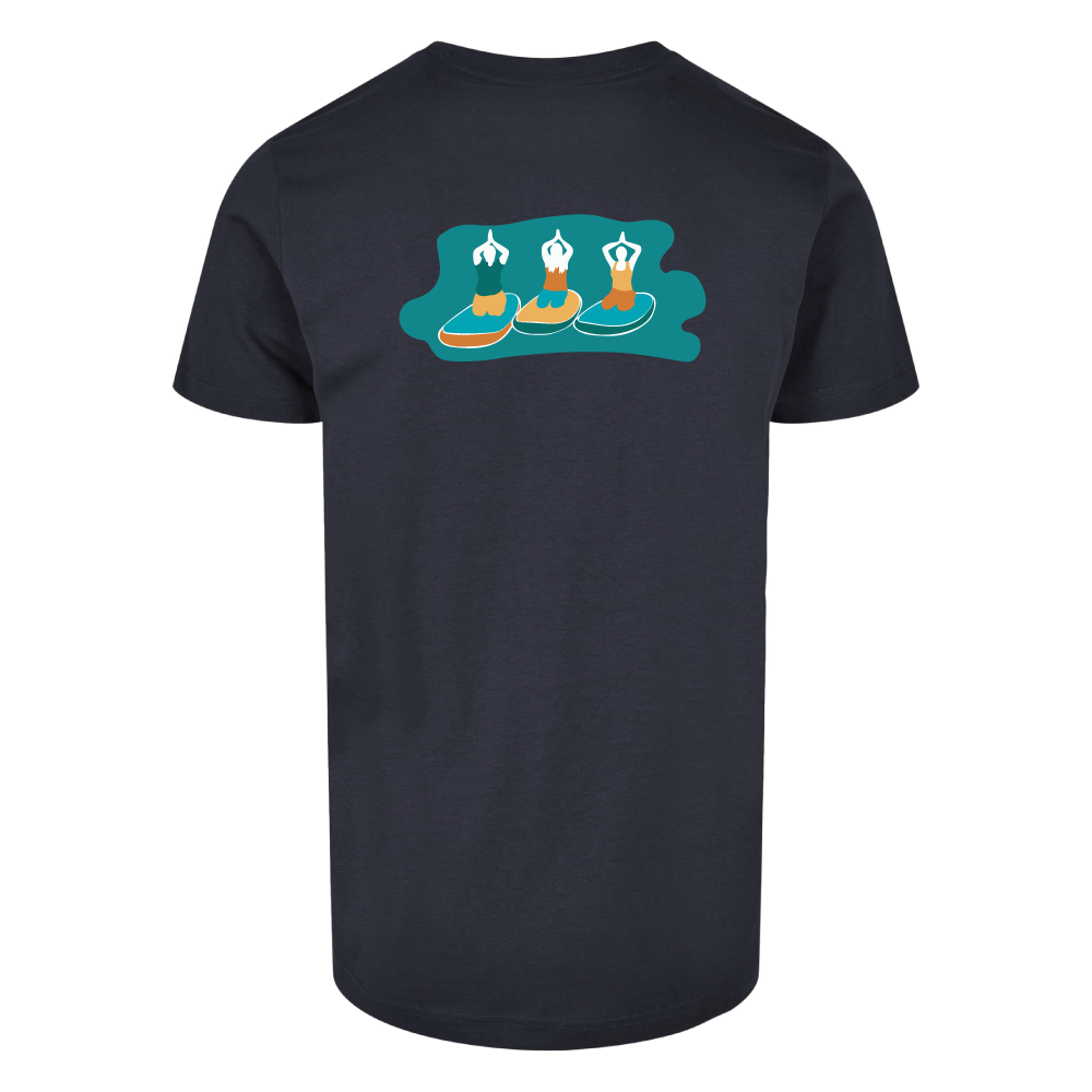Maverick Mums Paddleboard Yoga Group Relaxed Fit T-Shirt | Unisex Adventure Tee | Front & Back Design