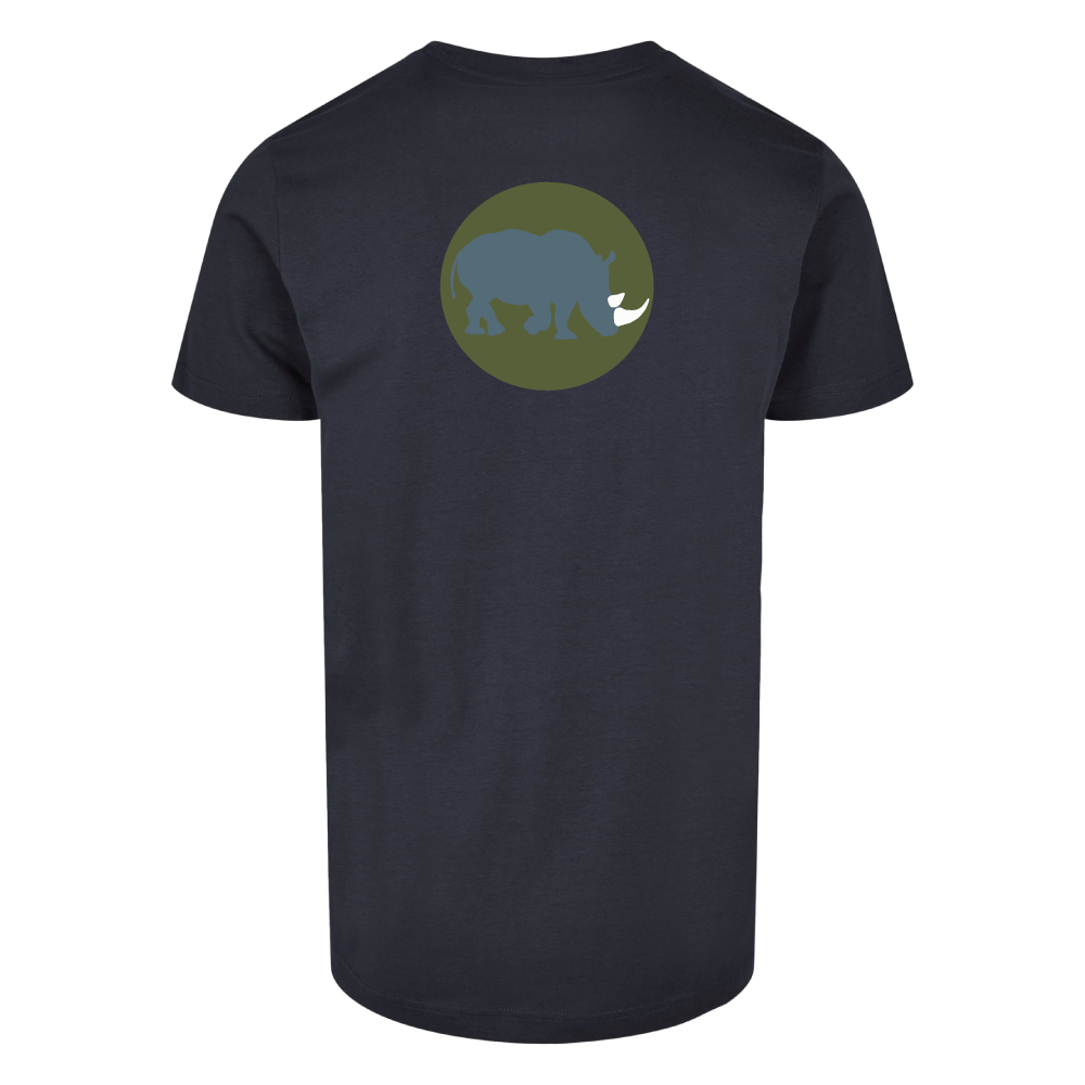 Maverick Mums Rhino Relaxed Fit T-Shirt | Unisex Adventure Tee | Front & Back Print