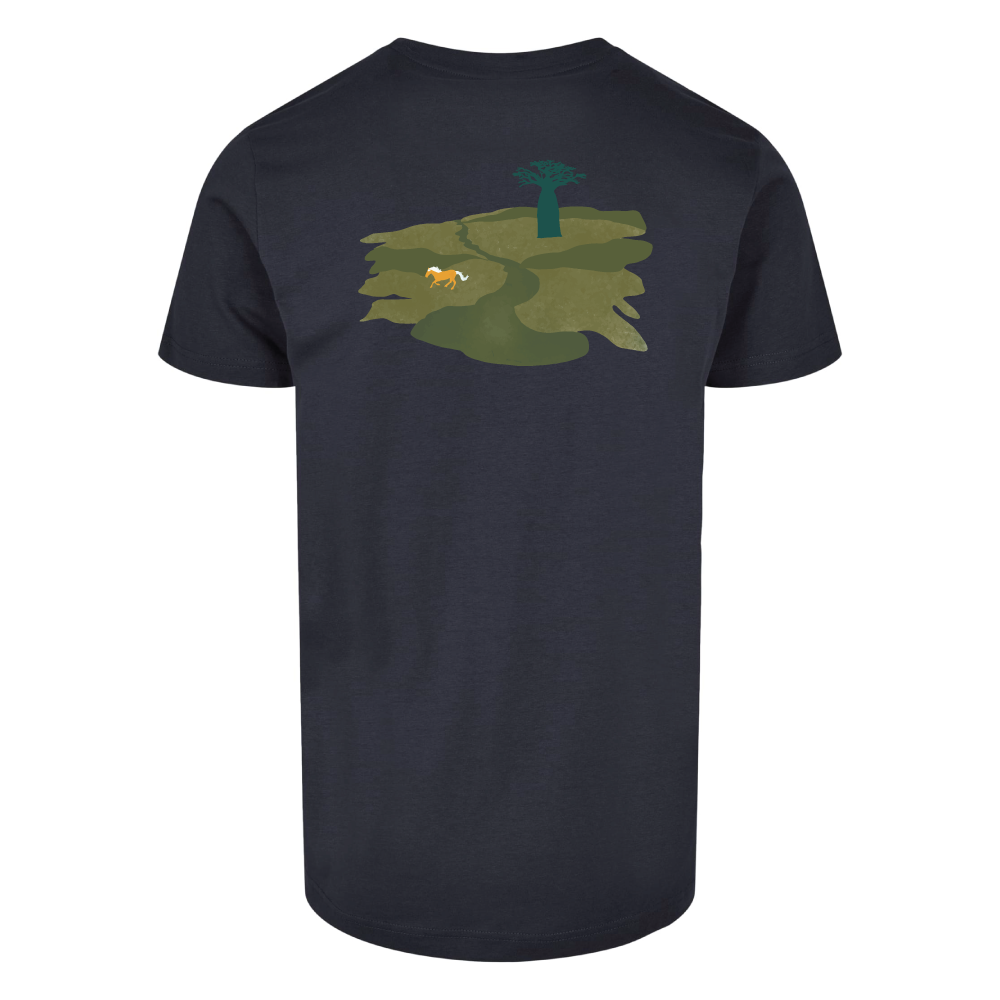 Maverick Mums Wild Horses Relaxed Fit T-Shirt | Unisex Adventure Tee | Front & Back Print