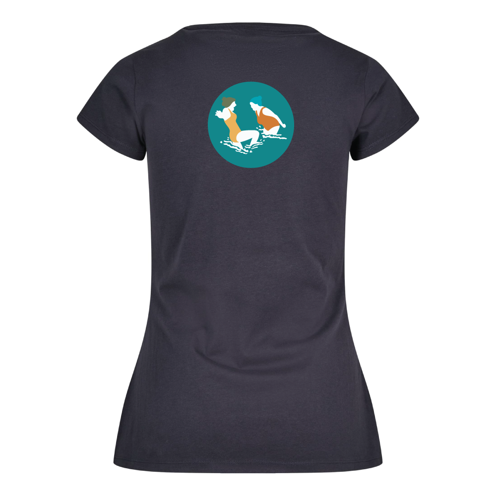 Maverick Mums Wild Swimmers T-Shirt | Front Logo & Back Design | Classic Fit Adventure Tee