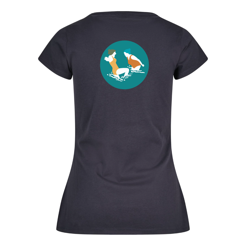 Maverick Mums Wild Swimmers T-Shirt | Front Logo & Back Design | Classic Fit Adventure Tee