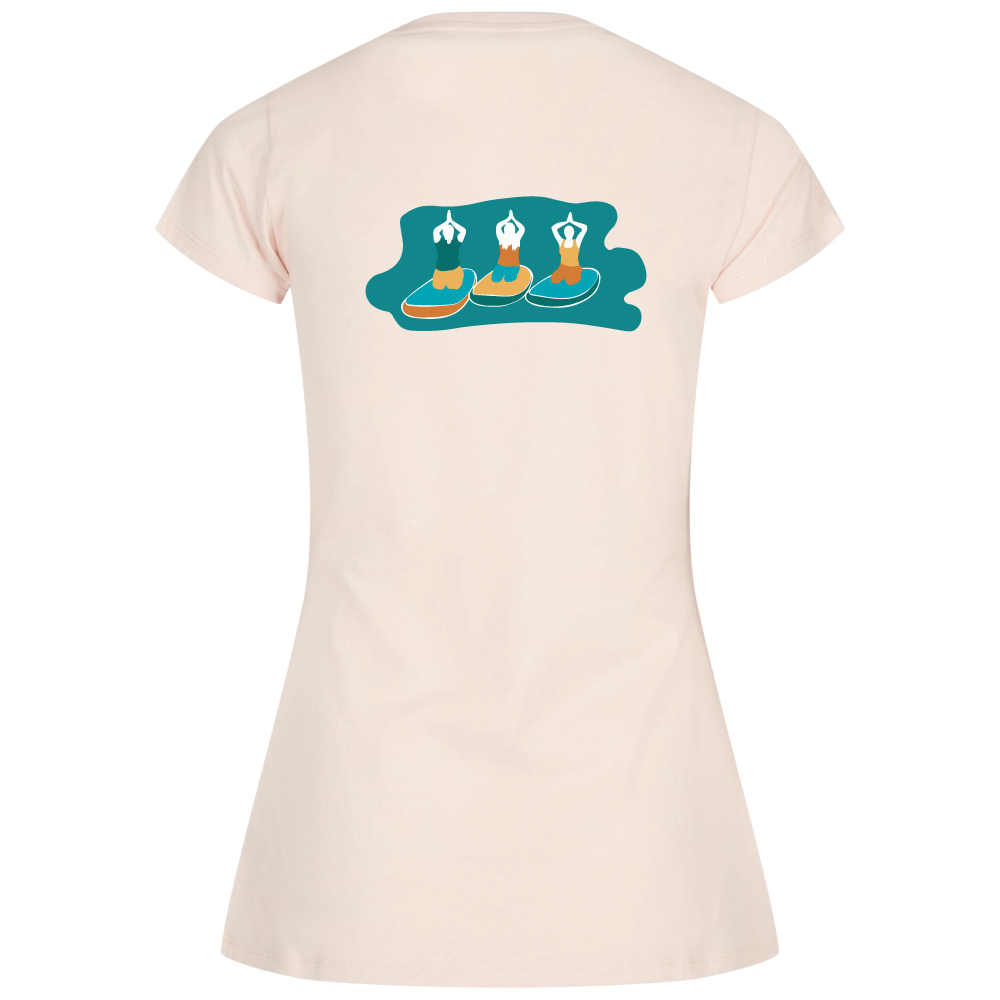 Maverick Mums Paddleboard Yoga Group Classic Fit T-Shirt | Unisex Adventure Tee | Front & Back Design