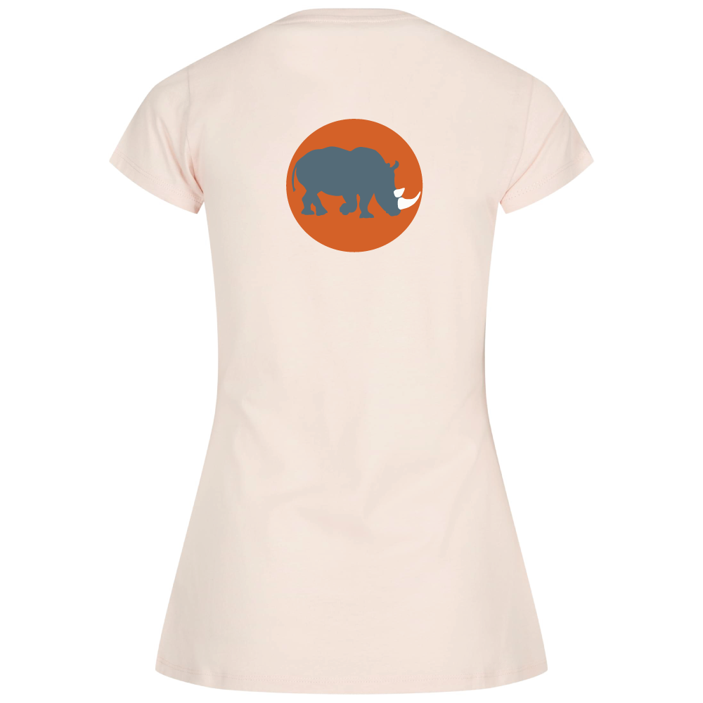 Maverick Mums Sunset Rhino Classic Fit T-Shirt | Adventure Tee | Front & Back Print