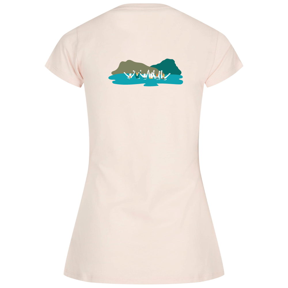 Maverick Mums Mountain Wild Swimming Group Classic Fit T-Shirt | Unisex Adventure Tee | Front & Back Design
