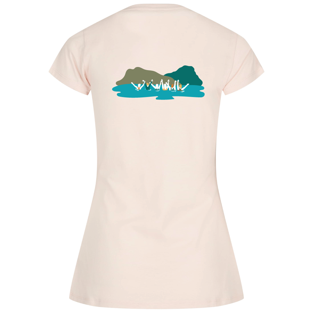 Maverick Mums Mountain Wild Swimming Group Classic Fit T-Shirt | Unisex Adventure Tee | Front & Back Design