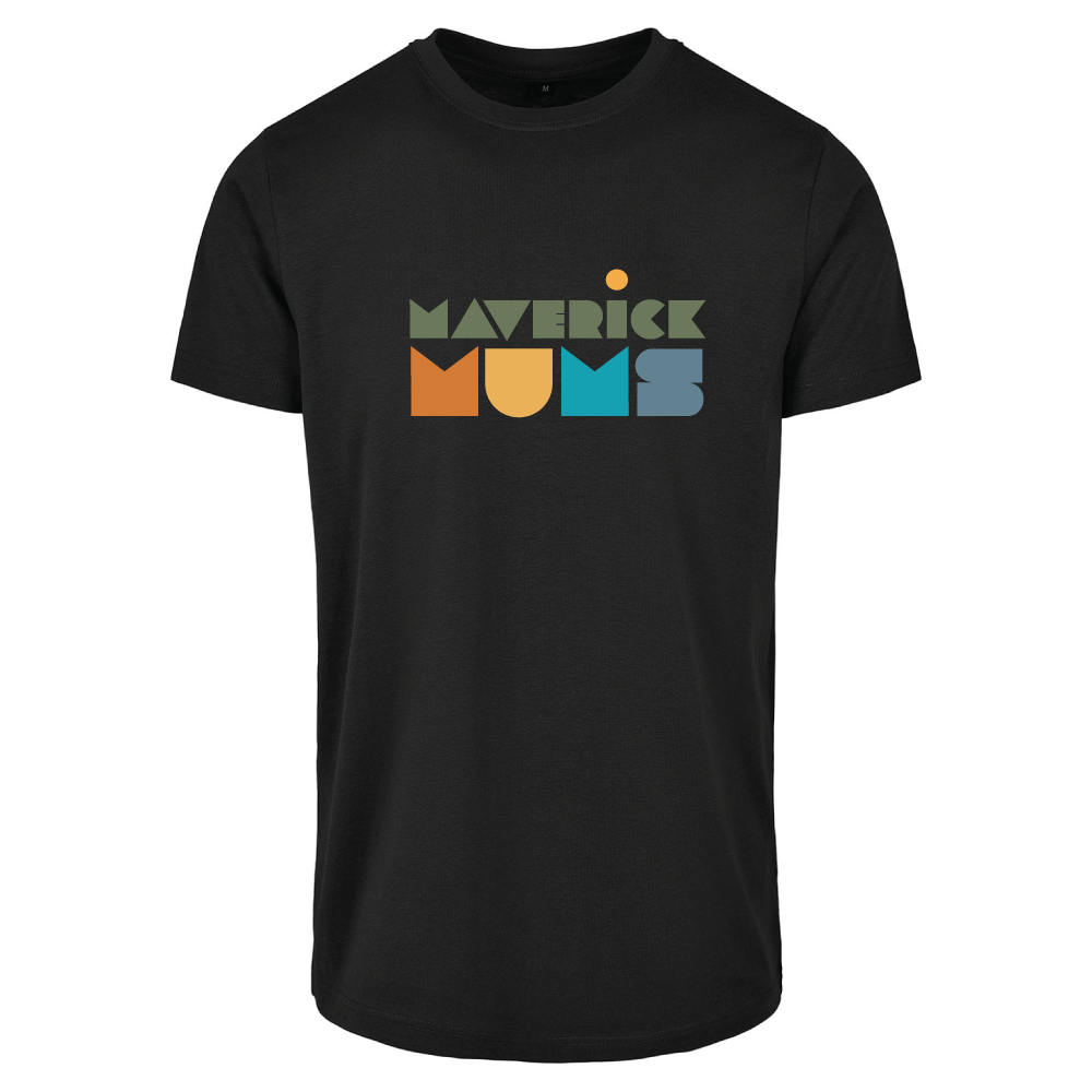 Maverick Mums Sunset Rhino Relaxed Fit T-Shirt | Unisex Adventure Tee | Front & Back Print