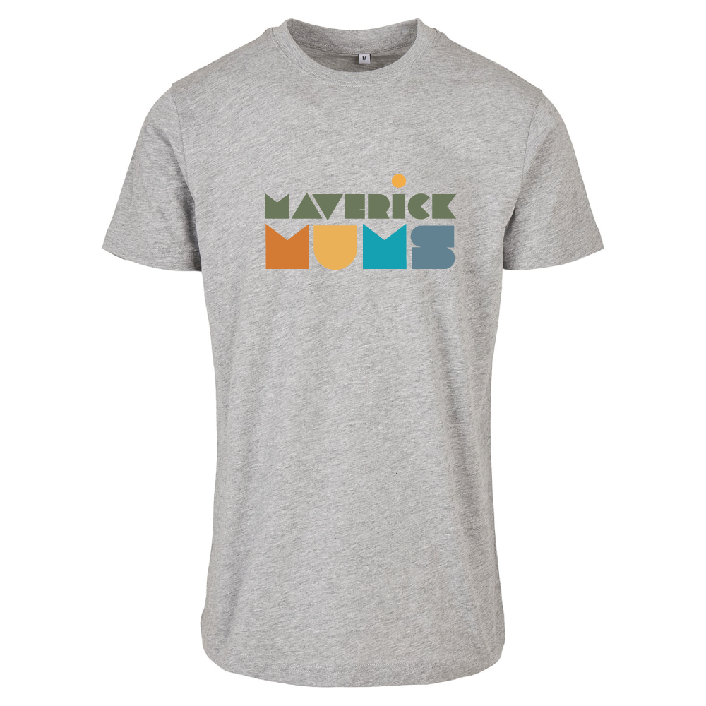 Maverick Mums Sunset Rhino Relaxed Fit T-Shirt | Unisex Adventure Tee | Front & Back Print