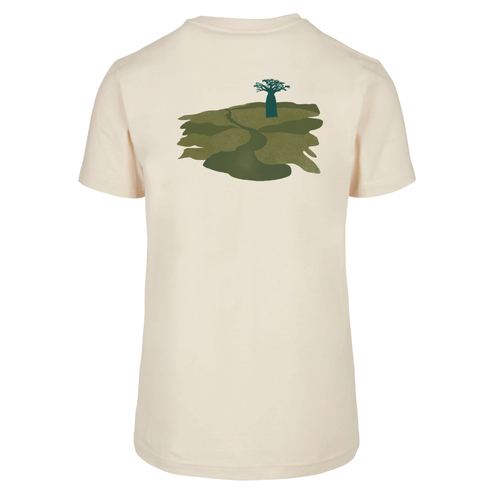 Maverick Mums Baobab Tree Landscape Relaxed Fit T-Shirt | Unisex Adventure Tee | Front & Back Print