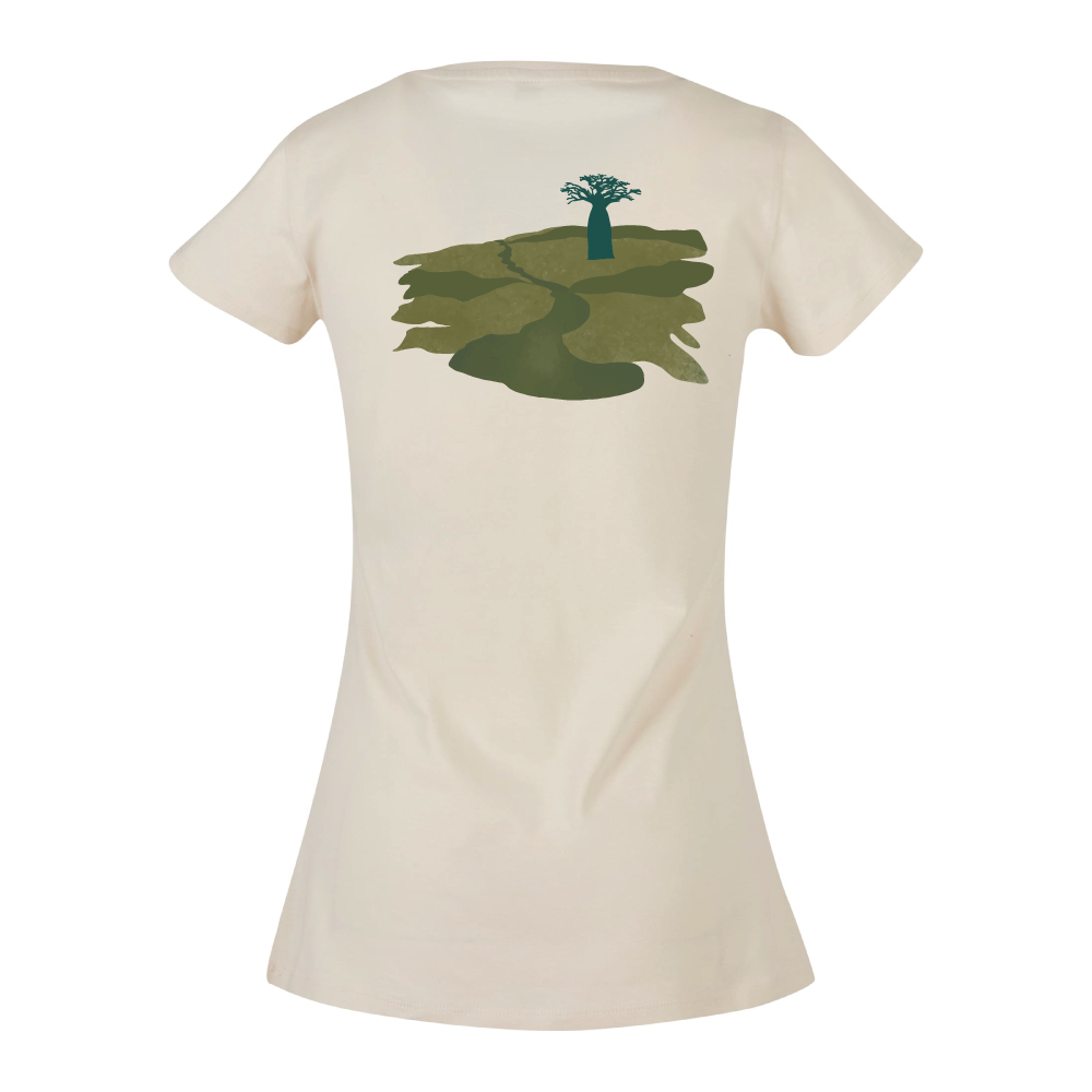 Maverick Mums Baobab Tree Landscape Classic Fit T-Shirt | Adventure Tee | Front & Back Print