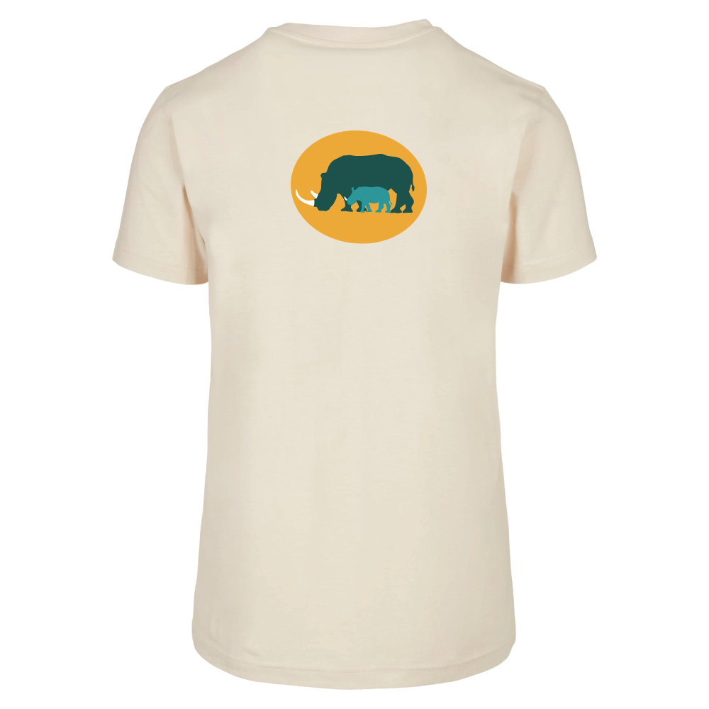 Maverick Mums Rhino & Calf Relaxed Fit T-Shirt | Unisex Adventure Tee | Front & Back Print