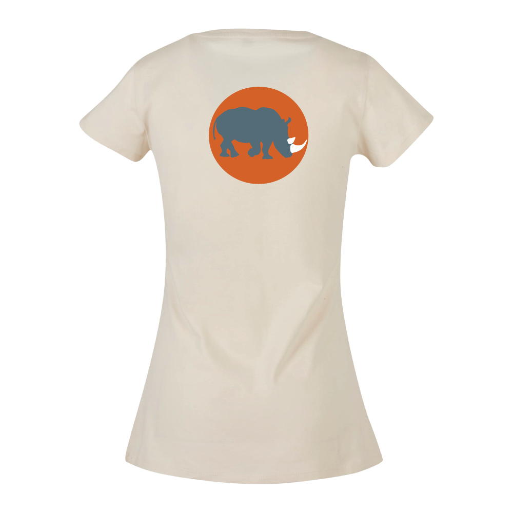 Maverick Mums Sunset Rhino Classic Fit T-Shirt | Adventure Tee | Front & Back Print