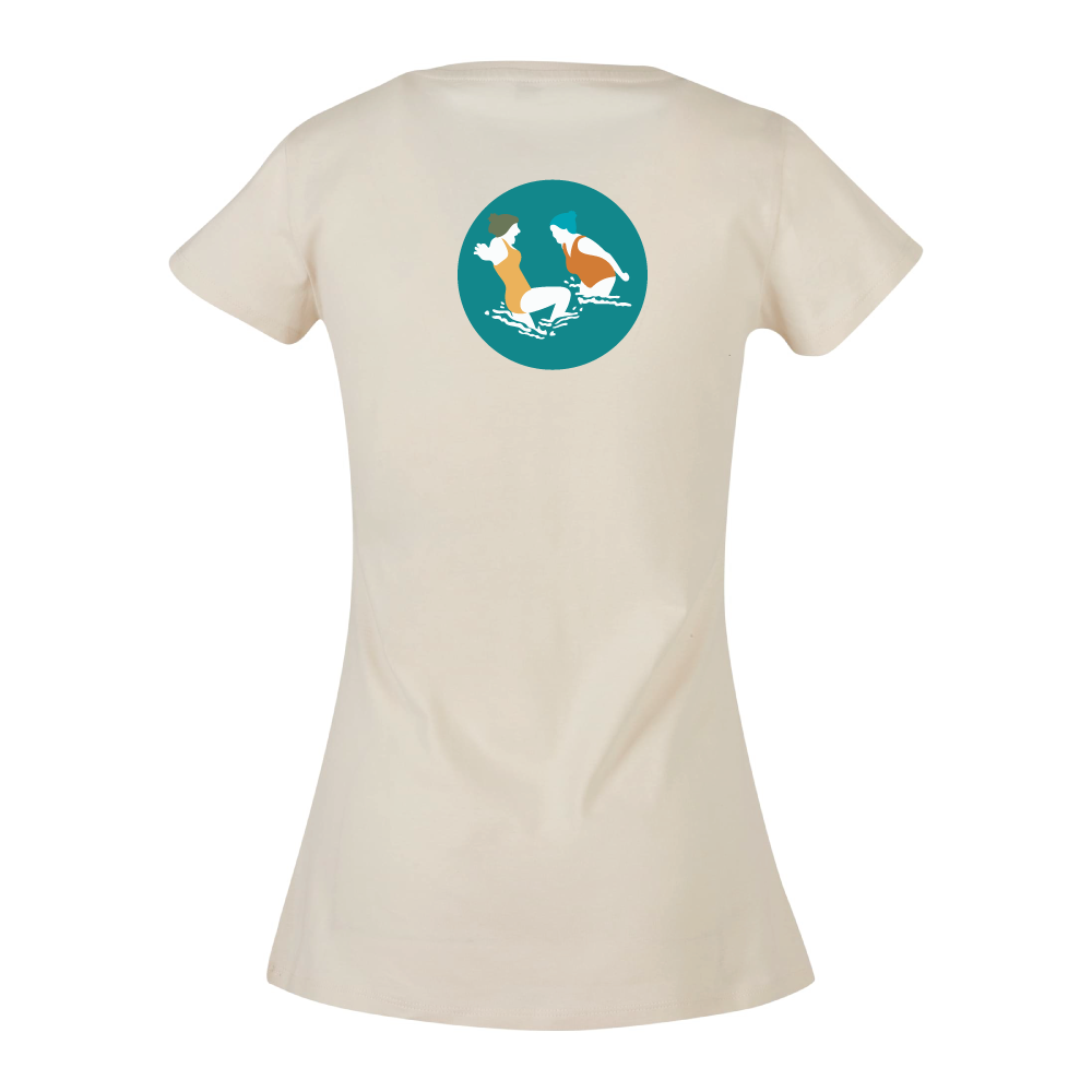Maverick Mums Wild Swimmers T-Shirt | Front Logo & Back Design | Classic Fit Adventure Tee