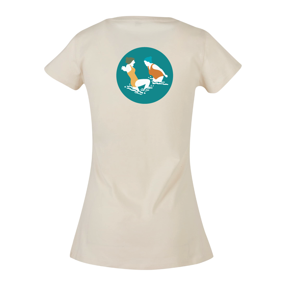 Maverick Mums Wild Swimmers T-Shirt | Front Logo & Back Design | Classic Fit Adventure Tee