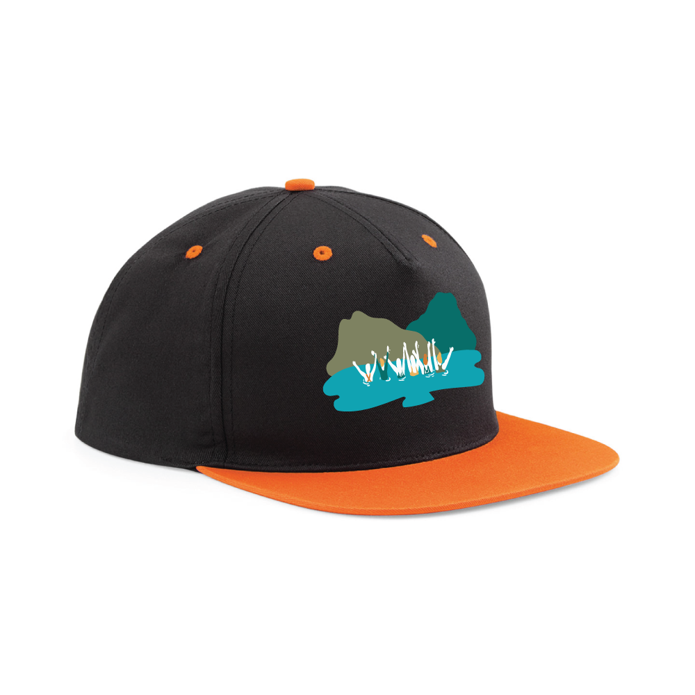 Maverick Mums Wild Swimming Mountains Snapback Cap | Adventure Lifestyle Headwear