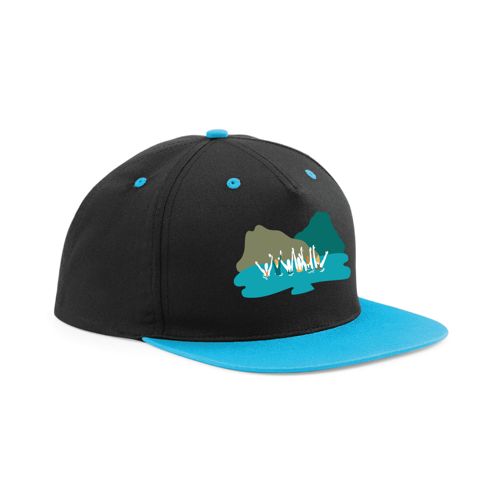 Maverick Mums Wild Swimming Mountains Snapback Cap | Adventure Lifestyle Headwear