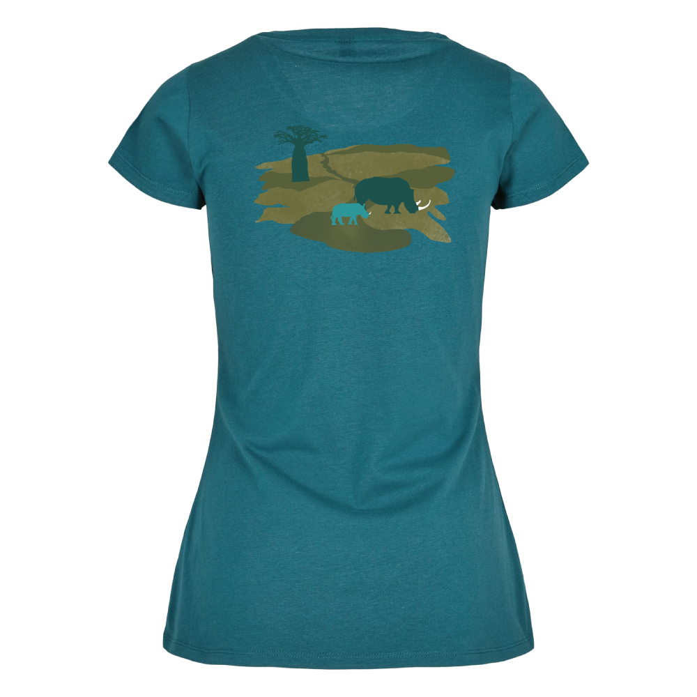Maverick Mums Rhino Mother and Calf Classic Fit T-Shirt | Adventure Tee | Front & Back Print
