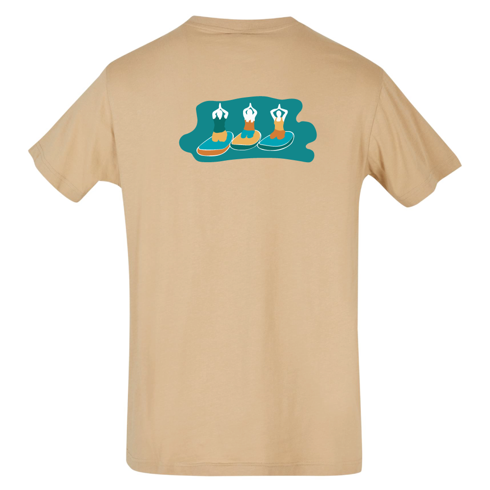 Maverick Mums Paddleboard Yoga Group Relaxed Fit T-Shirt | Unisex Adventure Tee | Front & Back Design
