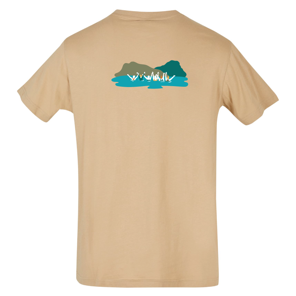 Maverick Mums Mountain Wild Swimming Group Relaxed Fit T-Shirt | Unisex Adventure Tee | Front & Back Design