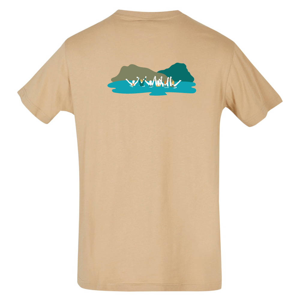 Maverick Mums Mountain Wild Swimming Group Relaxed Fit T-Shirt | Unisex Adventure Tee | Front & Back Design