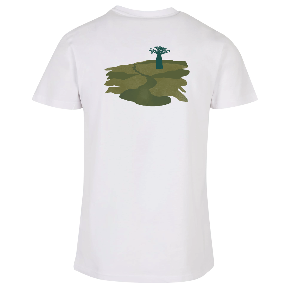 Maverick Mums Baobab Tree Landscape Relaxed Fit T-Shirt | Unisex Adventure Tee | Front & Back Print