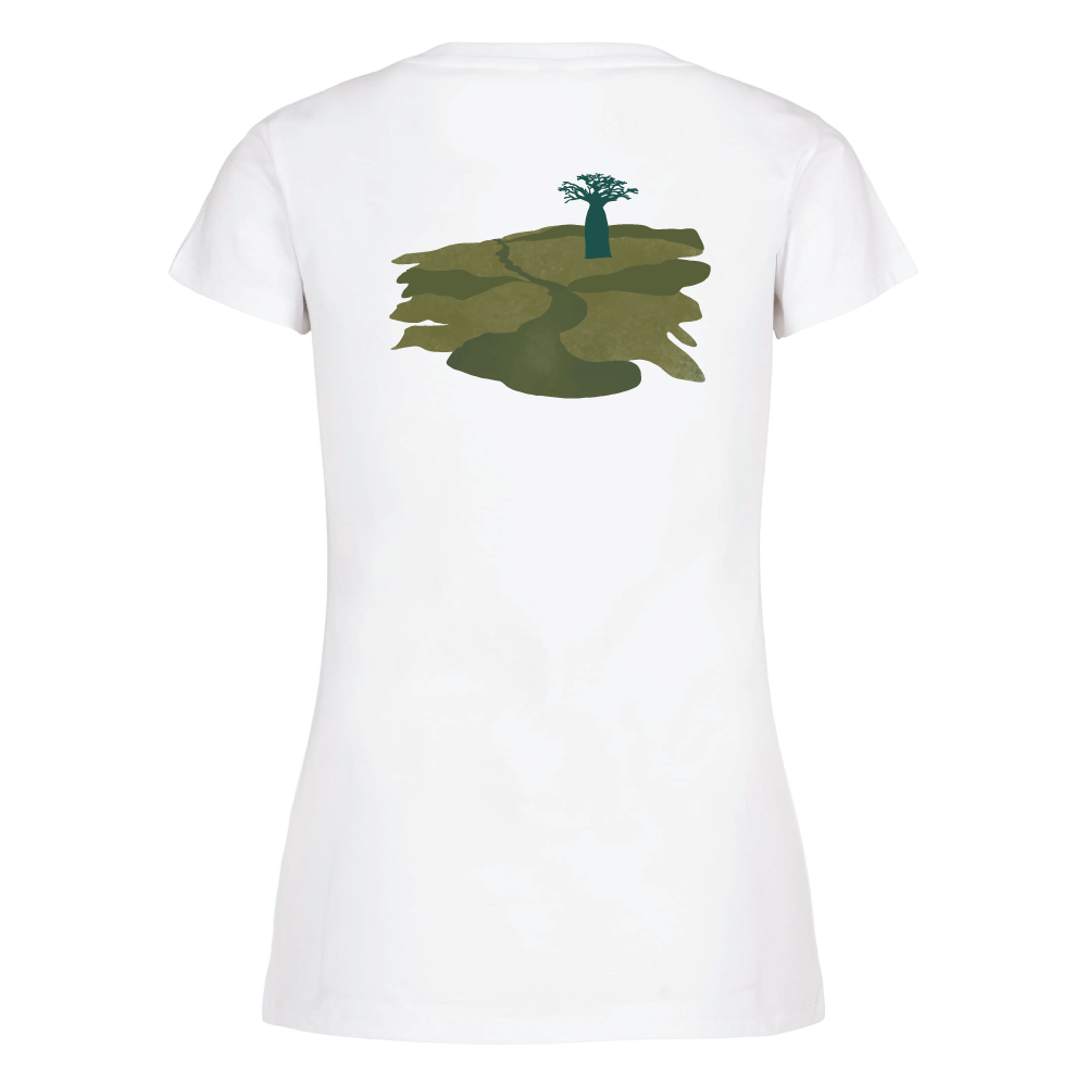 Maverick Mums Baobab Tree Landscape Classic Fit T-Shirt | Adventure Tee | Front & Back Print