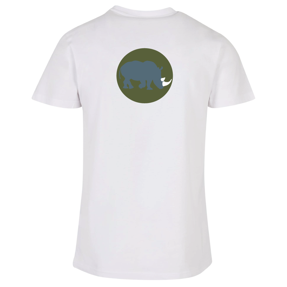 Maverick Mums Rhino Relaxed Fit T-Shirt | Unisex Adventure Tee | Front & Back Print