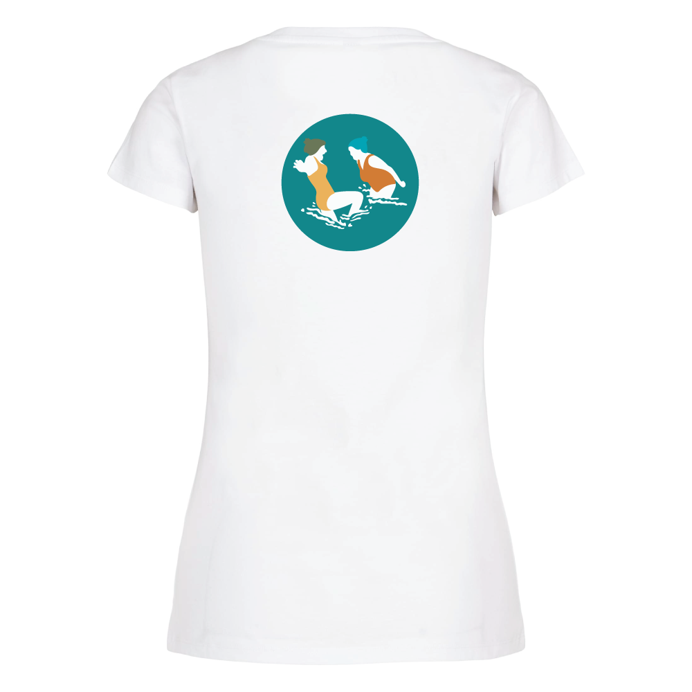 Maverick Mums Wild Swimmers T-Shirt | Front Logo & Back Design | Classic Fit Adventure Tee