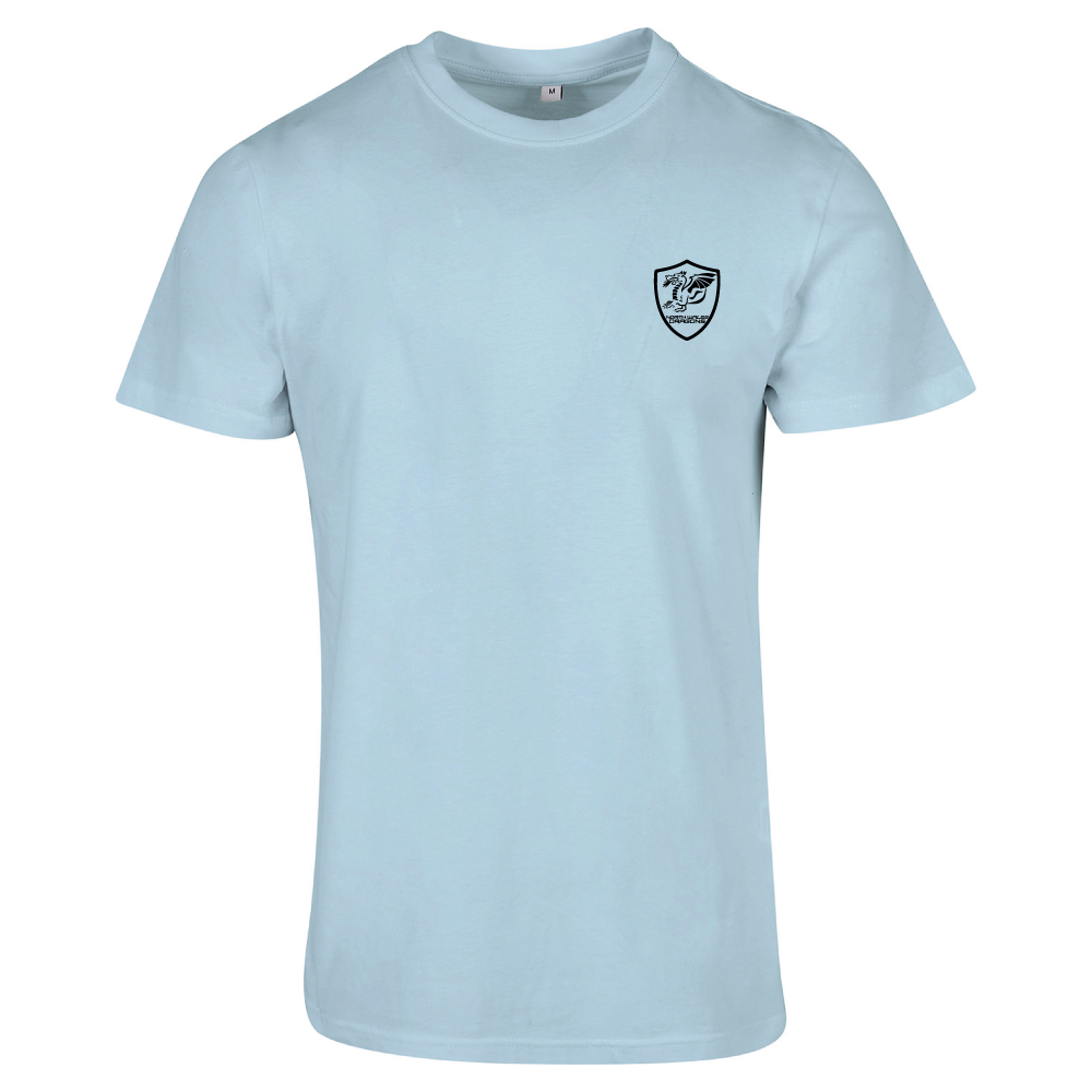 North Wales Dragons Community Football Club Monochrome Badge Men's T-shirt