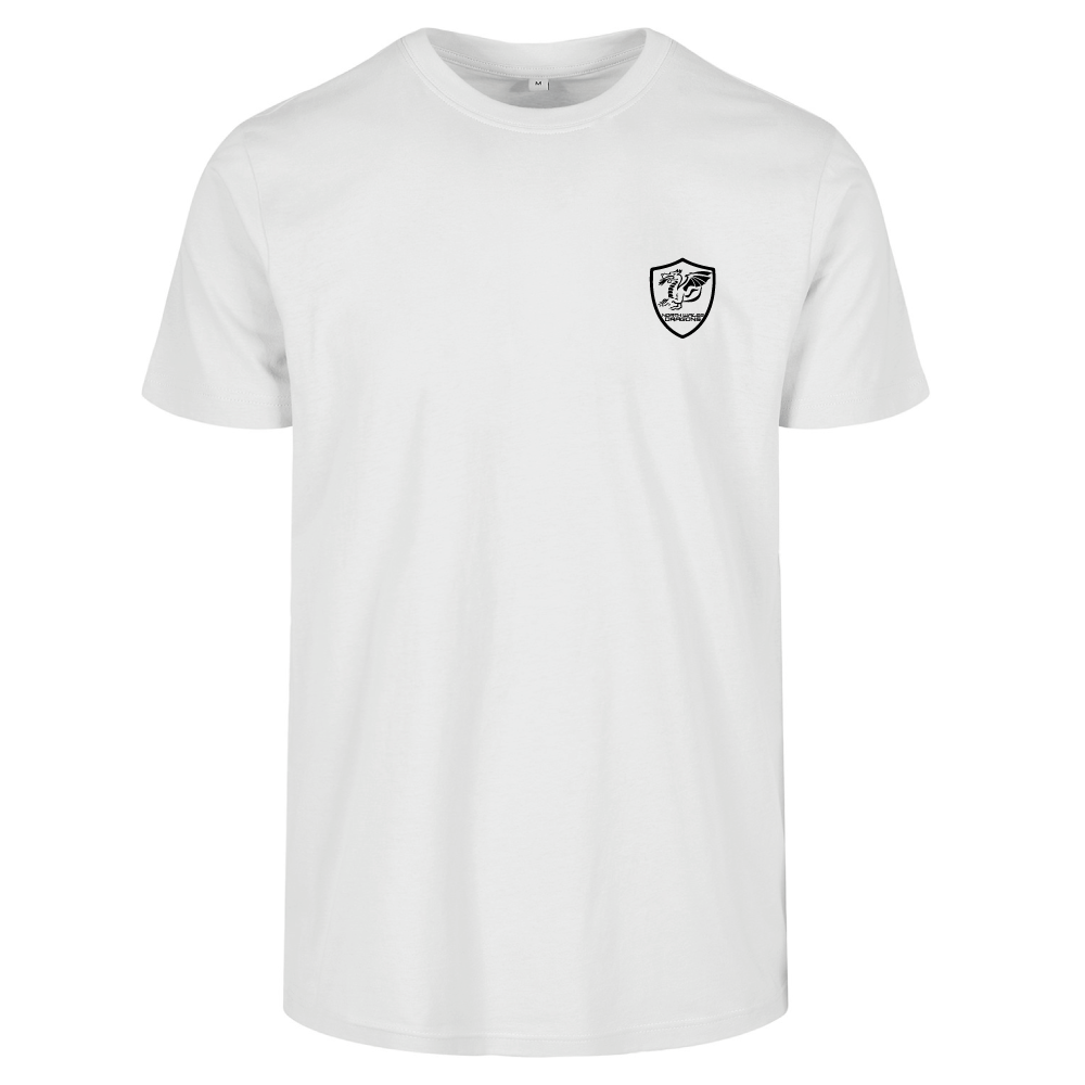 North Wales Dragons Community Football Club Monochrome Badge Men's T-shirt