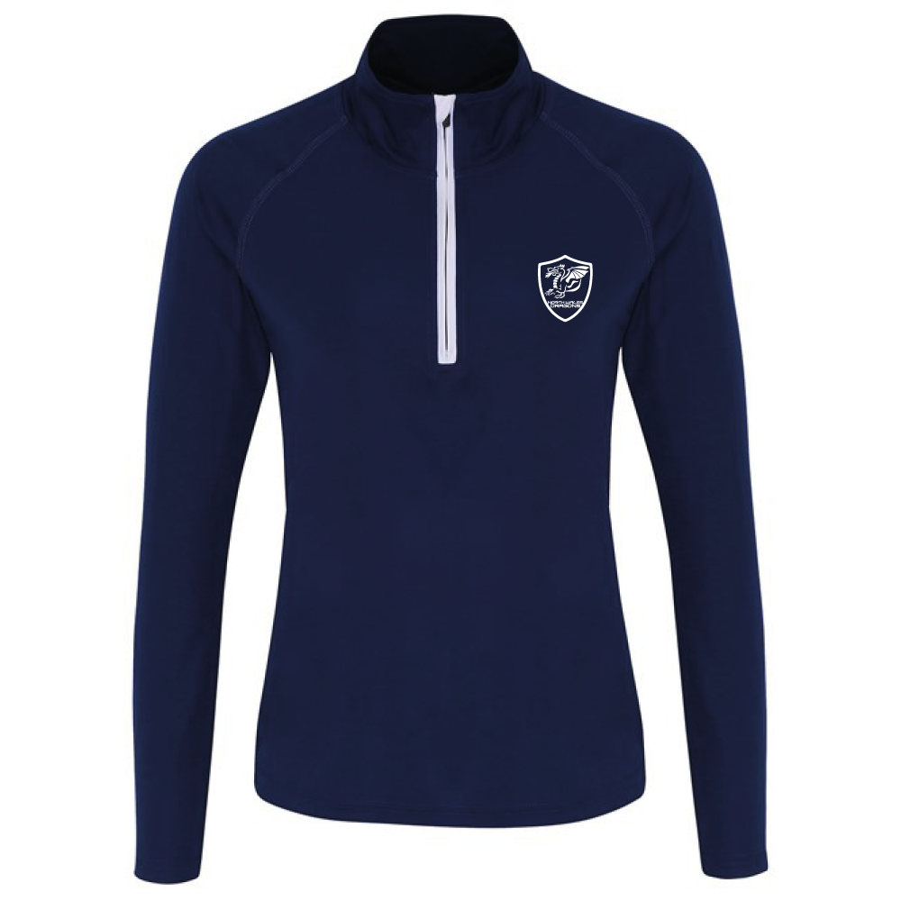 North Wales Dragons - Women's Branded Quarter Zip Training Jackets