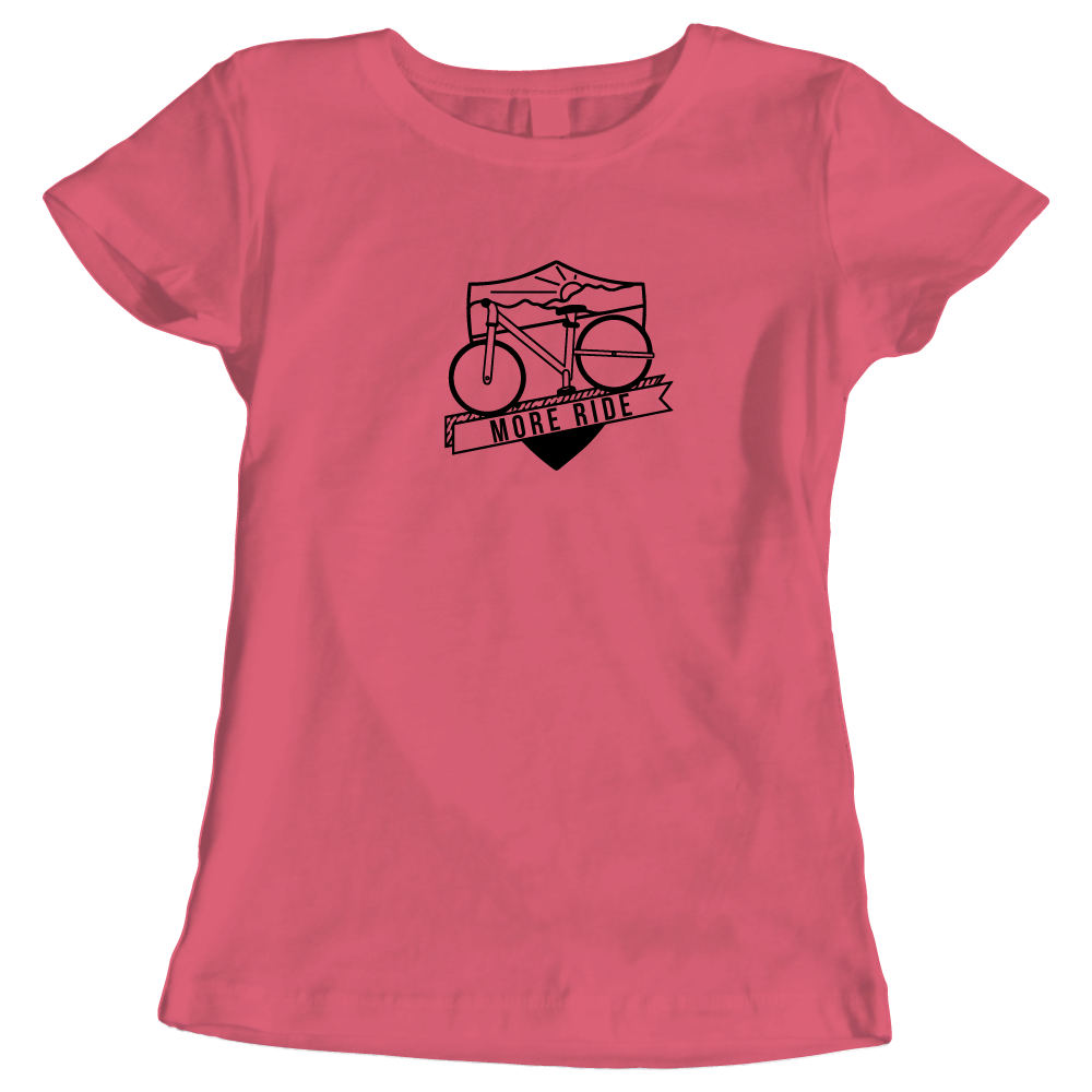 One more ride cycling themed ladies t-shirt