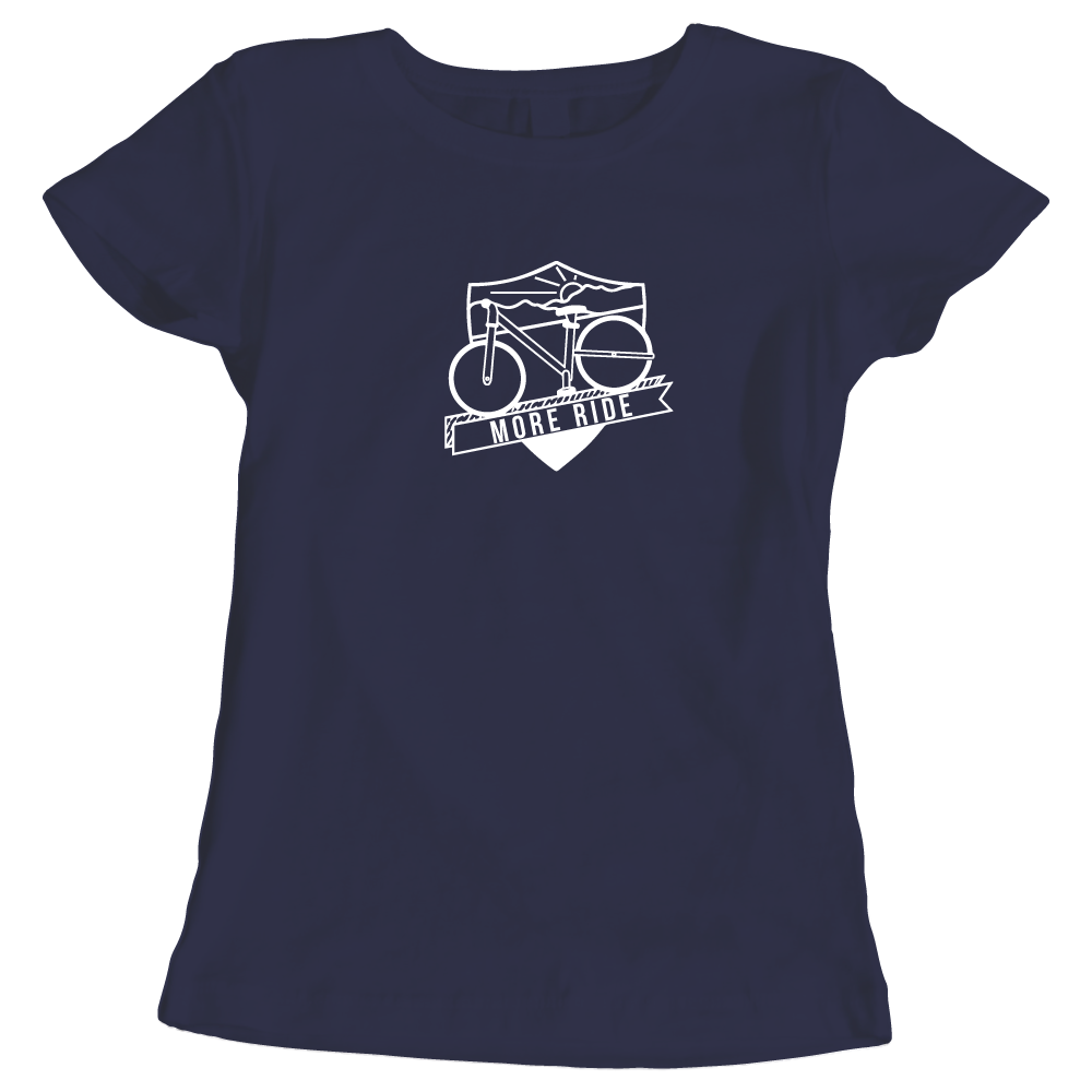 One more ride cycling themed ladies t-shirt