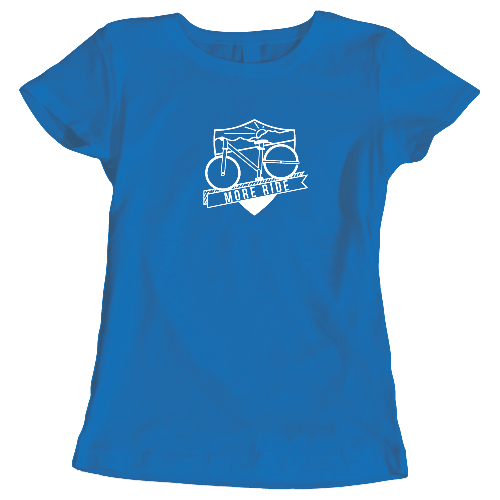 One more ride cycling themed ladies t-shirt