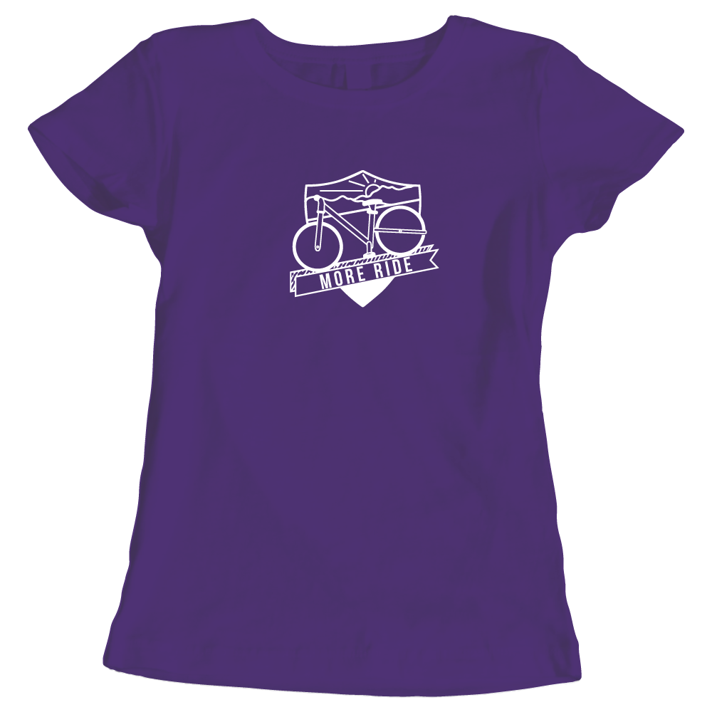 One more ride cycling themed ladies t-shirt