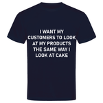 Outperform Training and Coaching - Look At Cake - unisex business slogan t-shirts