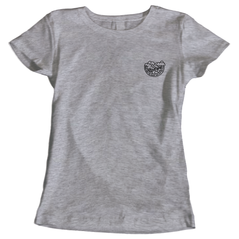 Away from the Crowds and Into the Clouds Ladies' Hiking T-Shirt