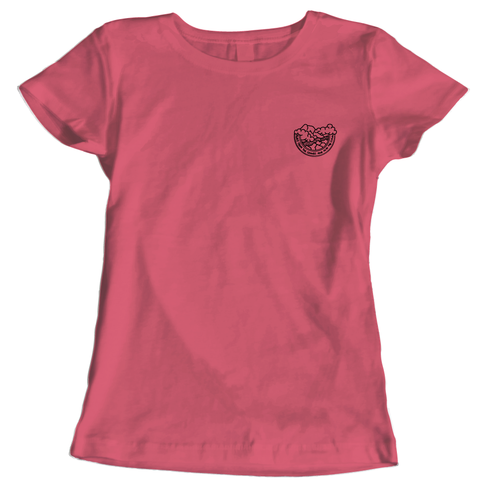Away from the Crowds and Into the Clouds Ladies' Hiking T-Shirt
