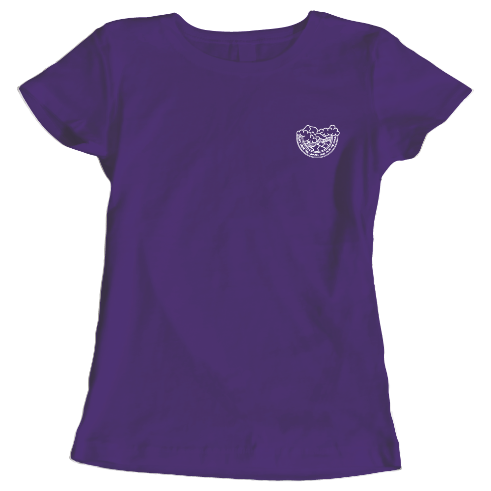 Away from the Crowds and Into the Clouds Ladies' Hiking T-Shirt